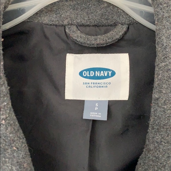 Old Navy Grey Pea Coat - Picture 5 of 7